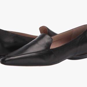 NEW IN BOX Franco Sarto Black Leather Pointed Toe Flats Loafers Drivers Size 9